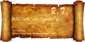 Révész Tamás névjegykártya